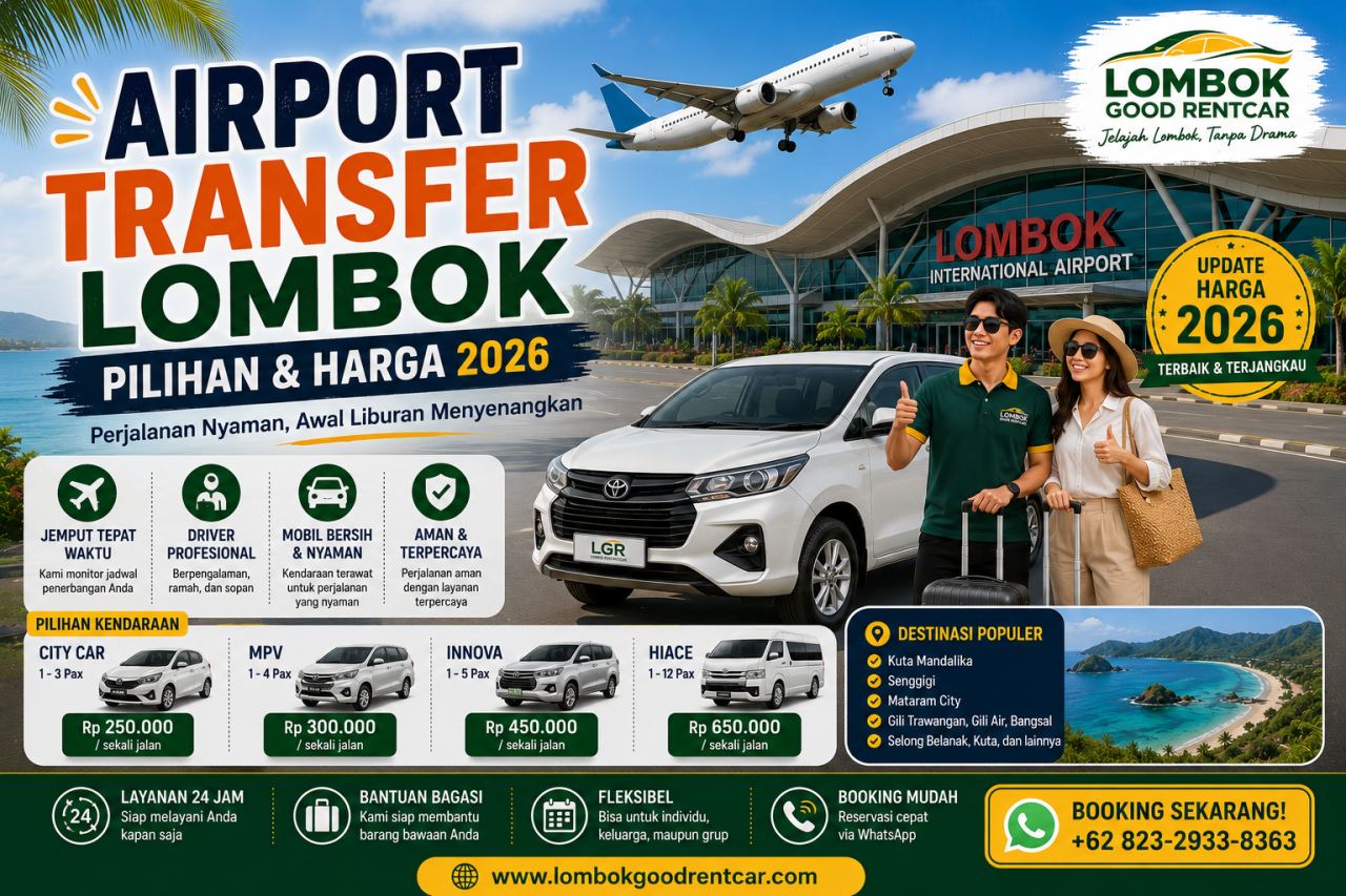 Airport Transfer Lombok - Pilihan & Harga 2026